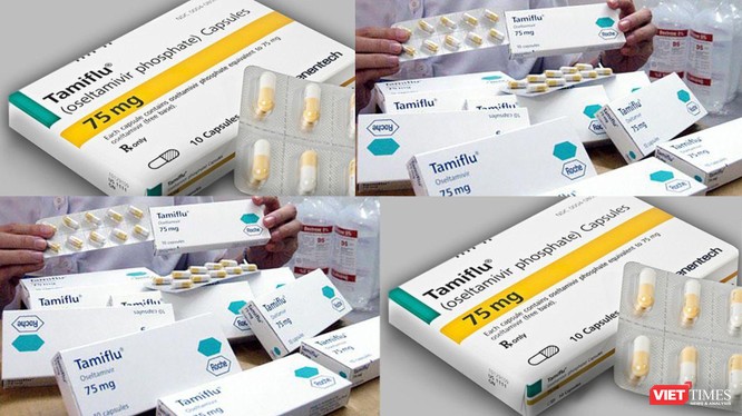 Thuốc Tamiflu, một trong những loại thuốc điều trị cúm A đang "cháy hàng" và bị nâng giá lên gấp nhiều lần trên thị trường. Ảnh: Hòa Bình 