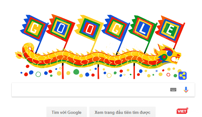 Hôm nay,cả thế giới sẽ ngắm thuyền rồng Việt Nam trước khi thực hiện thao tác tìm kiếm trên Google.