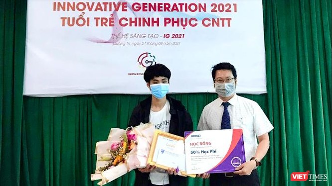 Nhóm LQD-DeepDR của THPT Chuyên Lê Quý Đôn (Quảng Trị) giành giải cao nhất tại cuộc thi Thế hệ sáng tạo 2021.