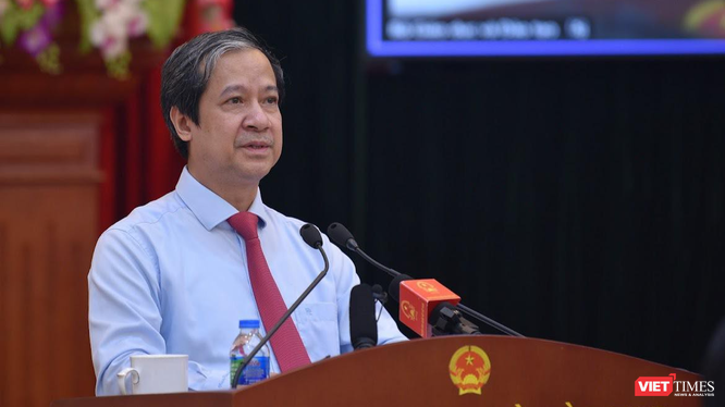 Bộ trưởng Nguyễn Kim Sơn phát biểu: Nếu không có đội ngũ nhà giáo giàu khát vọng thì chúng ta sẽ khó được lớp học sinh giàu khát vọng