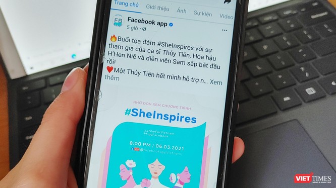 Chương trình #SheForVietnam do mạng xã hội Facebook phát động.