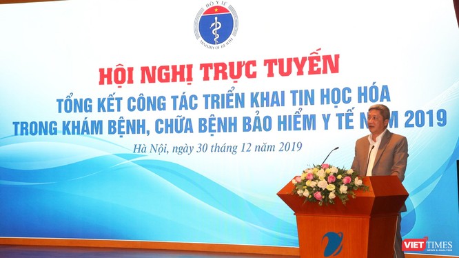 PGS. TS. Nguyễn Trường Sơn – Thứ trưởng Bộ Y tế phát biểu tại hội nghị. Ảnh: Minh Thúy 