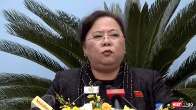 Chủ tịch HĐND TP Hà Nội, Nguyễn Thị Bích Ngọc.