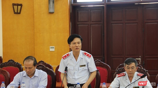 Ông Bùi Ngọc Lam, Phó Tổng Thanh tra Chính phủ đã chủ trì buổi công bố quyết định kiểm tra việc điều chỉnh giá điện/ Ảnh: Hoàng Linh