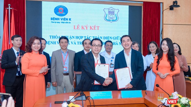 Lễ ký kết hợp tác toàn diện giữa Trường Đại học Y Hà Nội với Bệnh viện K