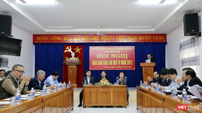 Chiều 15/1, Ban Tuyên giáo Tỉnh ủy Quảng Nam đã tổ chức Hội nghị Giao ban báo chí quý 4/2017 và định hướng Quý 1/2018.