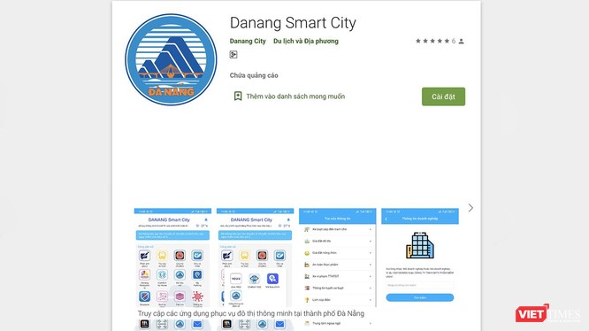 Ứng dụng DaNang Smart City trên di động vừa được Đà Nẵng đưa vào sử dụng