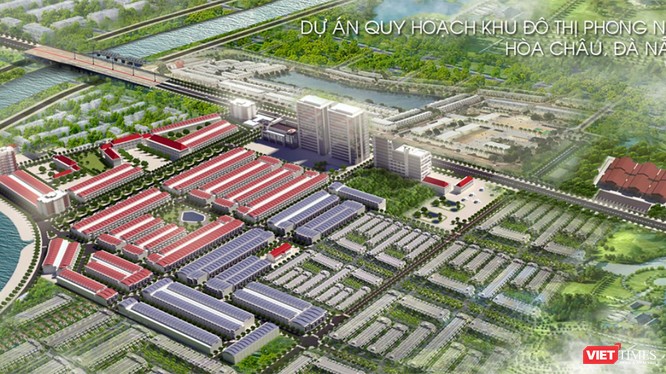 Phối cảnh dự án Khu đô thị Phong Nam (xã Hòa Châu, huyện Hòa Vang, TP Đà Nẵng) (ảnh chụp lại màn hình từ website)