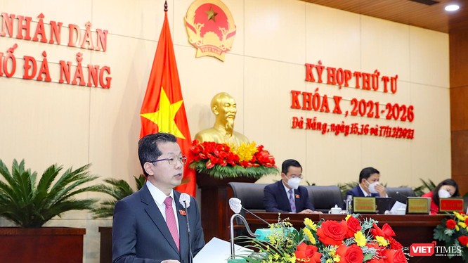 Ông Nguyễn Văn Quảng – Bí thư Thành ủy Đà Nẵng phát biểu chỉ đạo kỳ họp