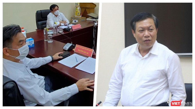 Thứ trưởng Bộ Y tế Đỗ Xuân Tuyên họp khẩn với TP.HCM, Bình Dương về hai ca nghi nhiễm COVID-19 (Ảnh: BYT) 