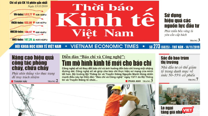 Thời báo Kinh tế Việt Nam đã có bề dày 30 năm phát triển, là nơi gắn bó của gần 200 cán bộ, phóng viên.