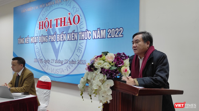 Phó Chủ tịch Liên hiệp Hội Khoa học và Kỹ thuật Việt Nam Phạm Quang Thao. 