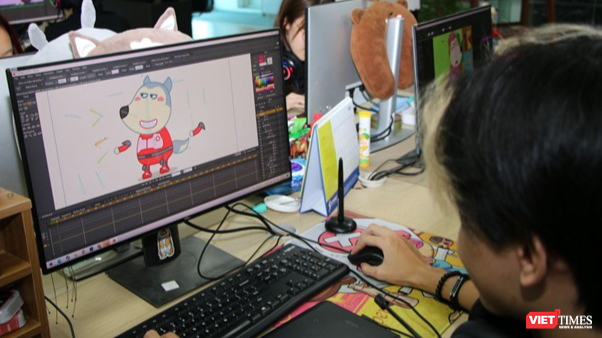 Hậu trường sản xuất phim hoạt hình Wolfoo tại studio của Sconnect.