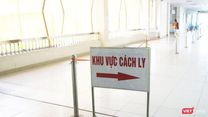 Khu vực cách ly bệnh nhân mắc COVID-19 (Ảnh: Minh Thúy) 