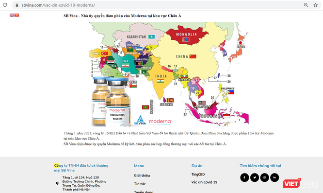 SB Vina: DN ‘lạ’ trong kế hoạch đem 50 triệu liều vắc xin Moderna về Việt Nam của Vimedimex ảnh 2