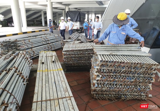 Đà Nẵng bắt đầu xây dựng bệnh viện dã chiến tại cung thể thao Tiên Sơn ảnh 5