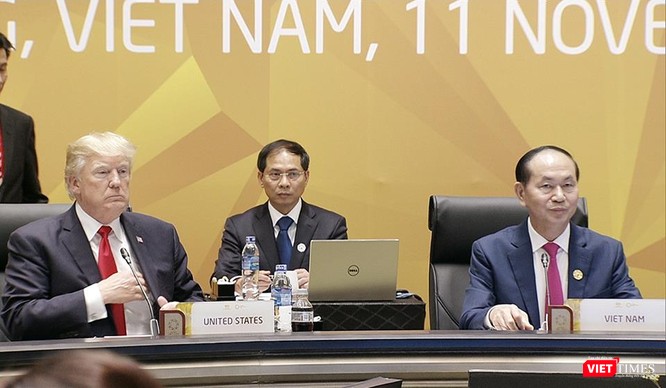 Chủ tịch nước Trần Đại Quang và Tổng thống Mỹ Donald Trump