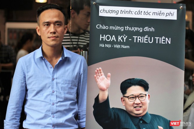 Cắt tóc giống Donald Trump - Kim Jong Un giá 0 đồng giữa lòng Hà Nội ảnh 5