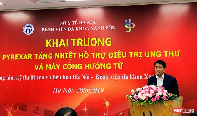 Chủ tịch UBND TP Hà Nội Nguyễn Đức Chung cho biết Hà Nội sẽ tiếp tục chuyển giao công nghệ mới, để nâng cao chất lượng khám, chữa bệnh 