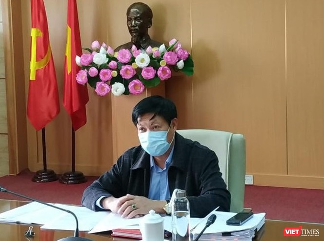 Thứ trưởng Bộ Y tế Đỗ Xuân Tuyên tại cuộc họp của Ban Chỉ đạo Quốc gia phòng, chống dịch COVID-19 