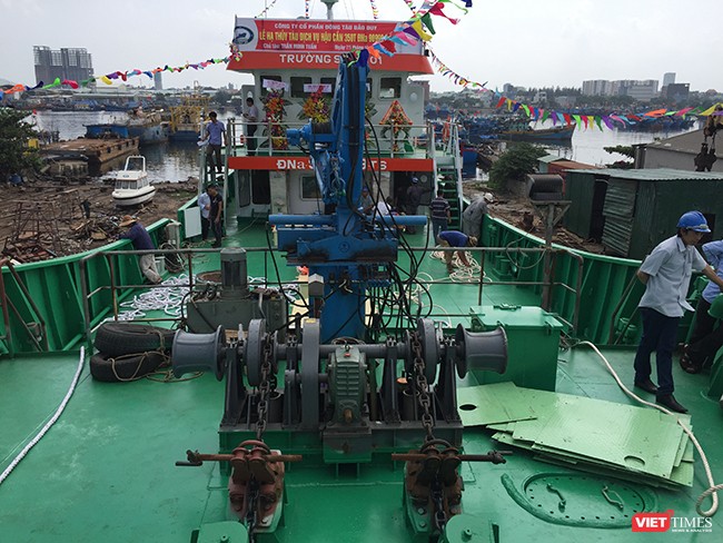 Đà Nẵng: Hạ thủy tàu dịch vụ hậu cần nghề cá vỏ thép lớn nhất miền Trung ảnh 4