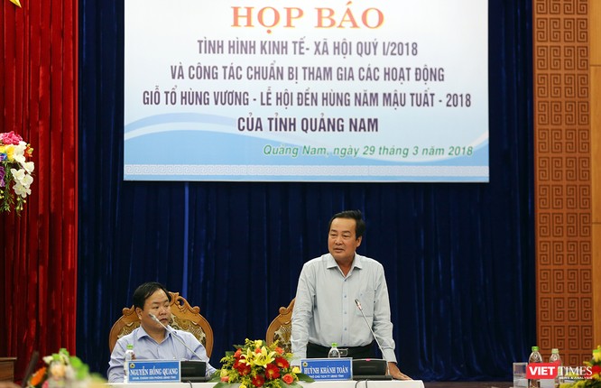 Ông Huỳnh Khánh Toàn, Phó Chủ tịch UBND tỉnh Quảng Nam thông tin về vụ phá rừng phòng hộ sông Kôn trên địa bàn huyện Đông Giang