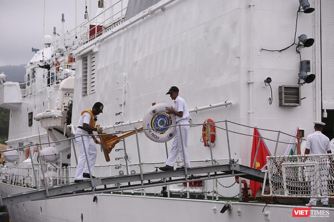 Tàu cảnh sát biển Ấn Độ chính thức đến thăm Đà Nẵng trong 4 ngày ảnh 15