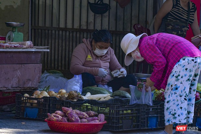 Đà Nẵng: Chợ An Hải Đông đã được dỡ rào chắn phong tỏa ảnh 16
