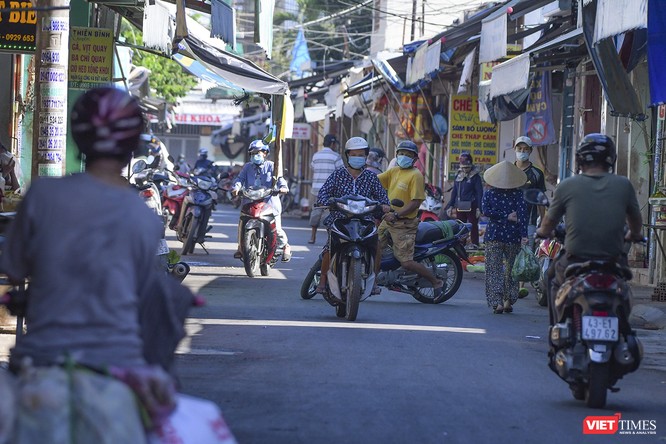 Đà Nẵng: Chợ An Hải Đông đã được dỡ rào chắn phong tỏa ảnh 9