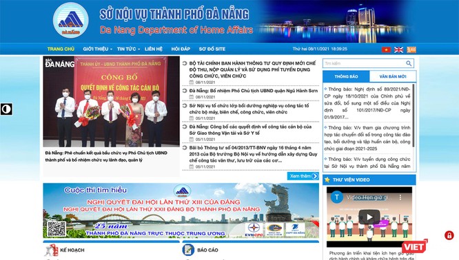 Các website sở ngành ở Đà Nẵng đang cập nhật tin tức ra sao? ảnh 15