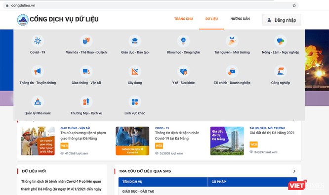 Người dân Đà Nẵng tìm thông tin gì trên Cổng dịch vụ dữ liệu mở của địa phương? ảnh 3