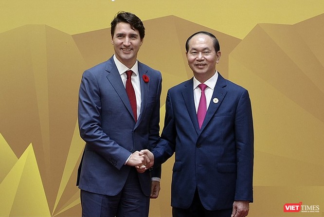 Chủ tịch nước Trần Đại Quang và Thủ tướng Canada Justin