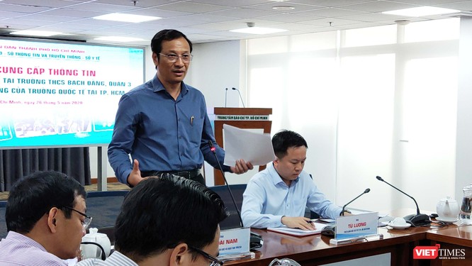 Ông Lê Hoài Nam, Phó Giám đốc Sở GD&ĐT TP.HCM nói về mâu thuẫn khó hòa giải (Ảnh: Hòa Bình) 