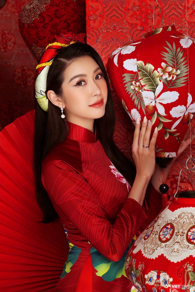 Hoa hậu, Á hậu rạng rỡ chúc Tết Tân Sửu 2021 ảnh 9