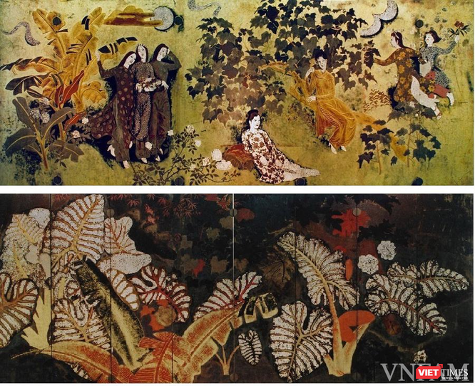 Mãn nhãn ngắm những bức tranh sơn mài bảo vật quốc gia tại Bảo tàng Mỹ thuật Việt Nam ảnh 1