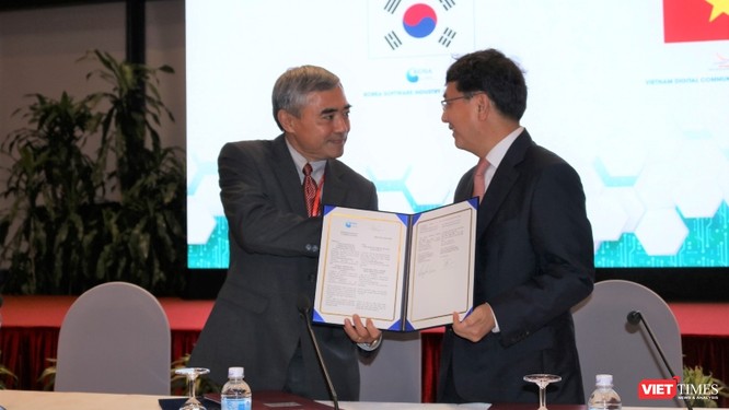 Hội Truyền thông số Việt Nam và Hiệp hội Phần mềm Hàn Quốc ký kết bản ghi nhớ thúc đẩy quan hệ hợp tác ảnh 1
