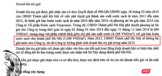 Đâu chỉ có Nước sạch Sông Đuống, Hà Nội cũng từng trợ giá khủng cho Nước sạch Sông Đà ảnh 2