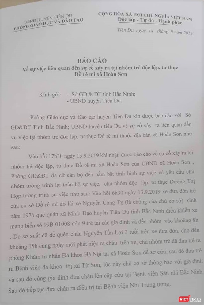 Bé 3 tuổi nghi bị bỏ quên trên xe ô tô tại Bắc Ninh đã không còn phải thở máy ảnh 2