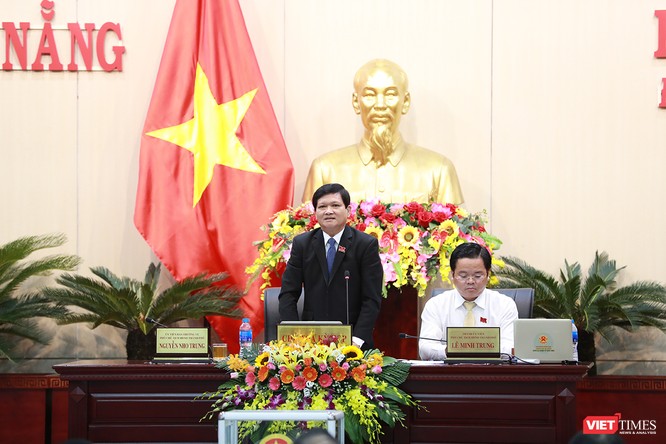 Những khoảnh khắc phiên bầu nhân sự chủ chốt của thành phố Đà Nẵng ảnh 30