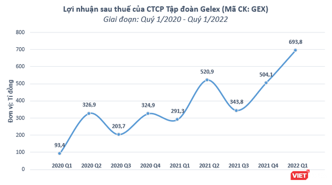 Gelex lãi ròng 684 tỉ đồng quý 1/2022, hoàn thành 1/3 kế hoạch năm ảnh 1