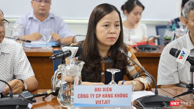 Phó tổng Giám đốc phụ trách công ty hàng không VietJet - bà Nguyễn Thị Thúy Bình. Ảnh: Khang Minh