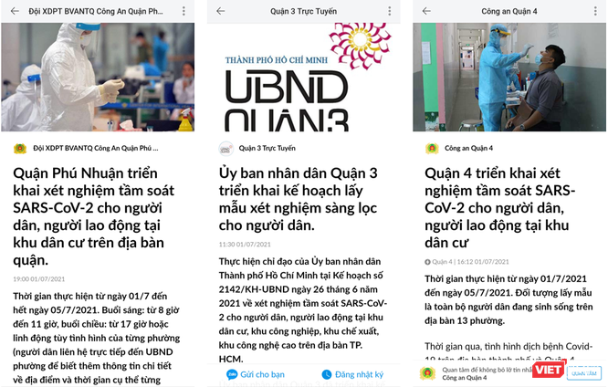 TP.HCM: Người dân nhận thông báo qua Zalo về việc lấy mẫu xét nghiệm ảnh 2