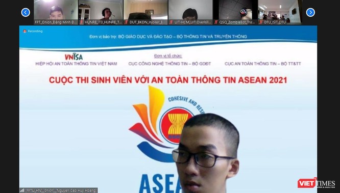 Vòng thi sơ khảo Sinh viên với ATTT ASEAN 2021 diễn ra hoàn toàn trực tuyến ảnh 1