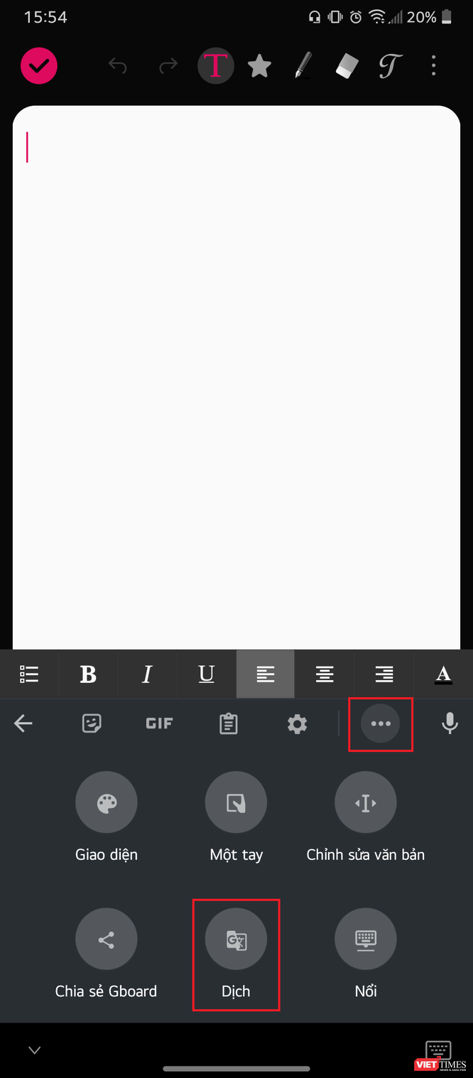Làm thế nào để dịch trực tiếp khi gõ văn bản trên Android? ảnh 1