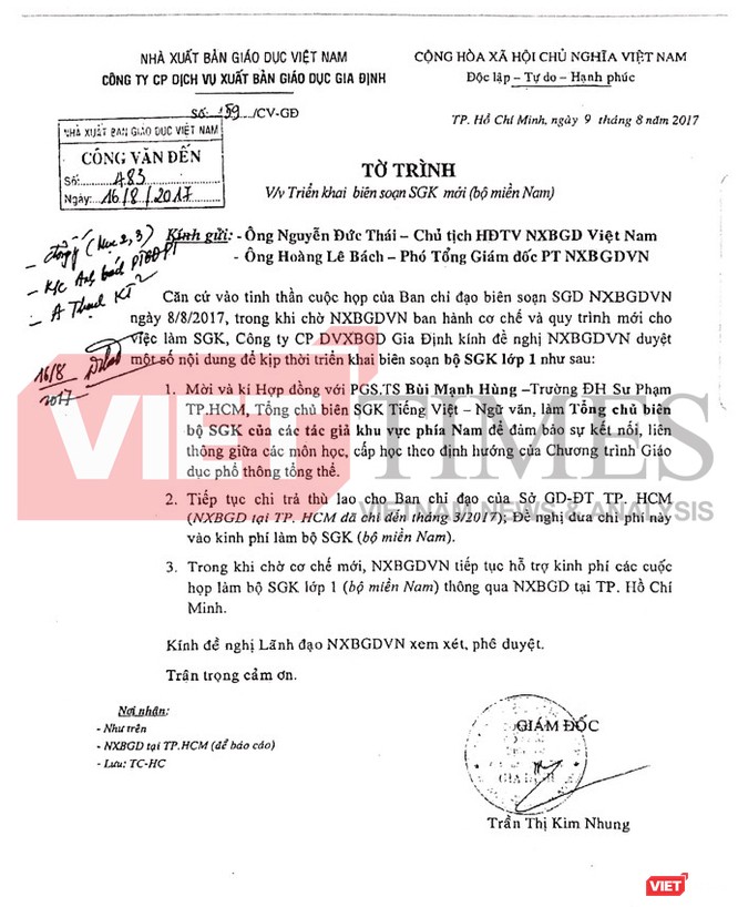 Nóng: Thù lao Nhà xuất bản chi cho Sở GD&ĐT TP. Hồ Chí Minh được tính vào tiền làm sách giáo khoa! ảnh 1