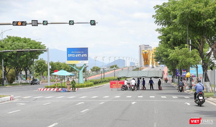 Ảnh: Cận cảnh chốt kiểm soát 5 phường trên địa bàn quận Sơn Trà (Đà Nẵng) ảnh 1