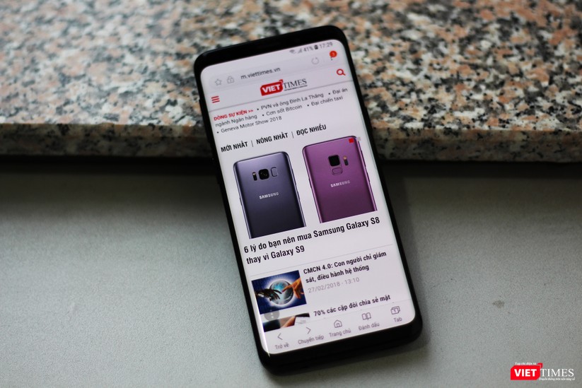 Trên tay chiếc Galaxy S9 xuất hiện tại Việt Nam ảnh 1