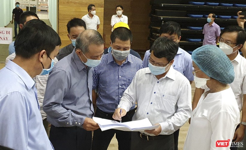 Ảnh: Đà Nẵng sẽ hoàn thành bệnh viện dã chiến Cung thể thao Tiên Sơn trong 4 ngày ảnh 6