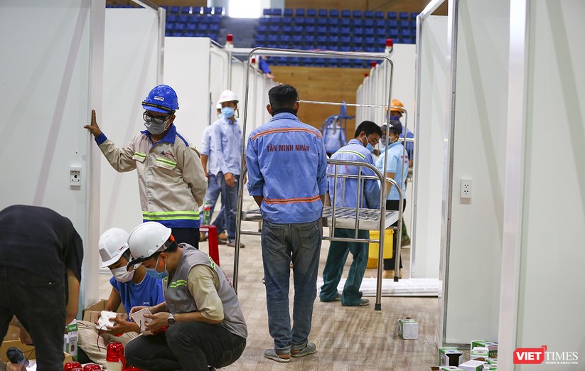 Những hình ảnh mới nhất từ bệnh viện dã chiến 1.000 giường bệnh ở Đà Nẵng ảnh 12