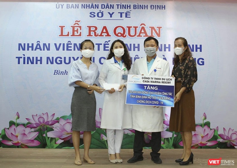 Ảnh: Đoàn cán bộ Y tế tỉnh Bình Định lên đường chi viện cho Đà Nẵng chống dịch COVID-19 ảnh 3